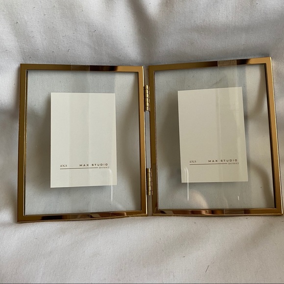 Max Studio Other - COPY - Max Studio Home Double Photo Frame Gold Gl…